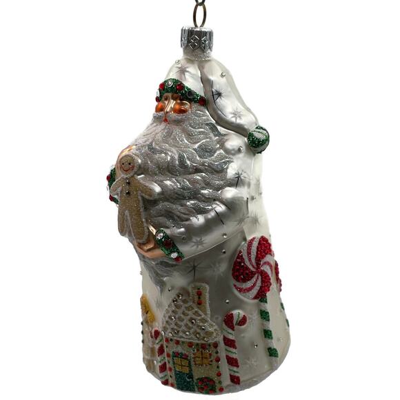 Patricia Breen Torun Santa Pearl Candy Canes Gingerbread Christmas Tree Ornament - Picture 6 of 12